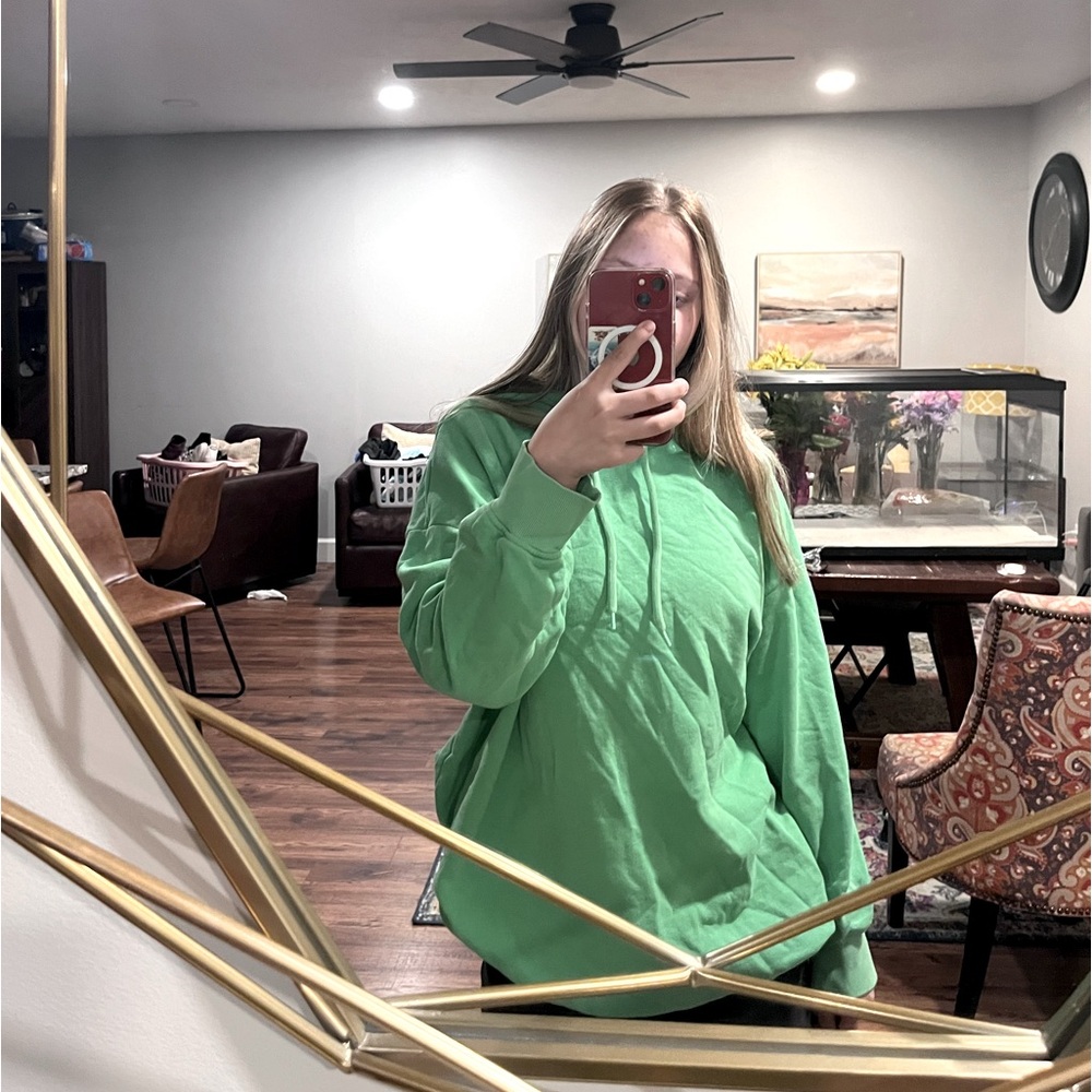 Oversized Green Hoodie